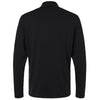 Adidas Men's Black Textured Stripe Quarter-Zip Pullover