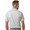 Adidas Men's White 4-Way Stretch Printed Polo