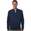Adidas Men's Collegiate Navy Elevated Fleece Quarter-Zip Pullover