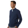 Adidas Men's Collegiate Navy Elevated Fleece Quarter-Zip Pullover