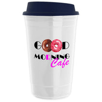 Garyline Metallic Navy Blue Traveler Insulated Cup - 16 oz.