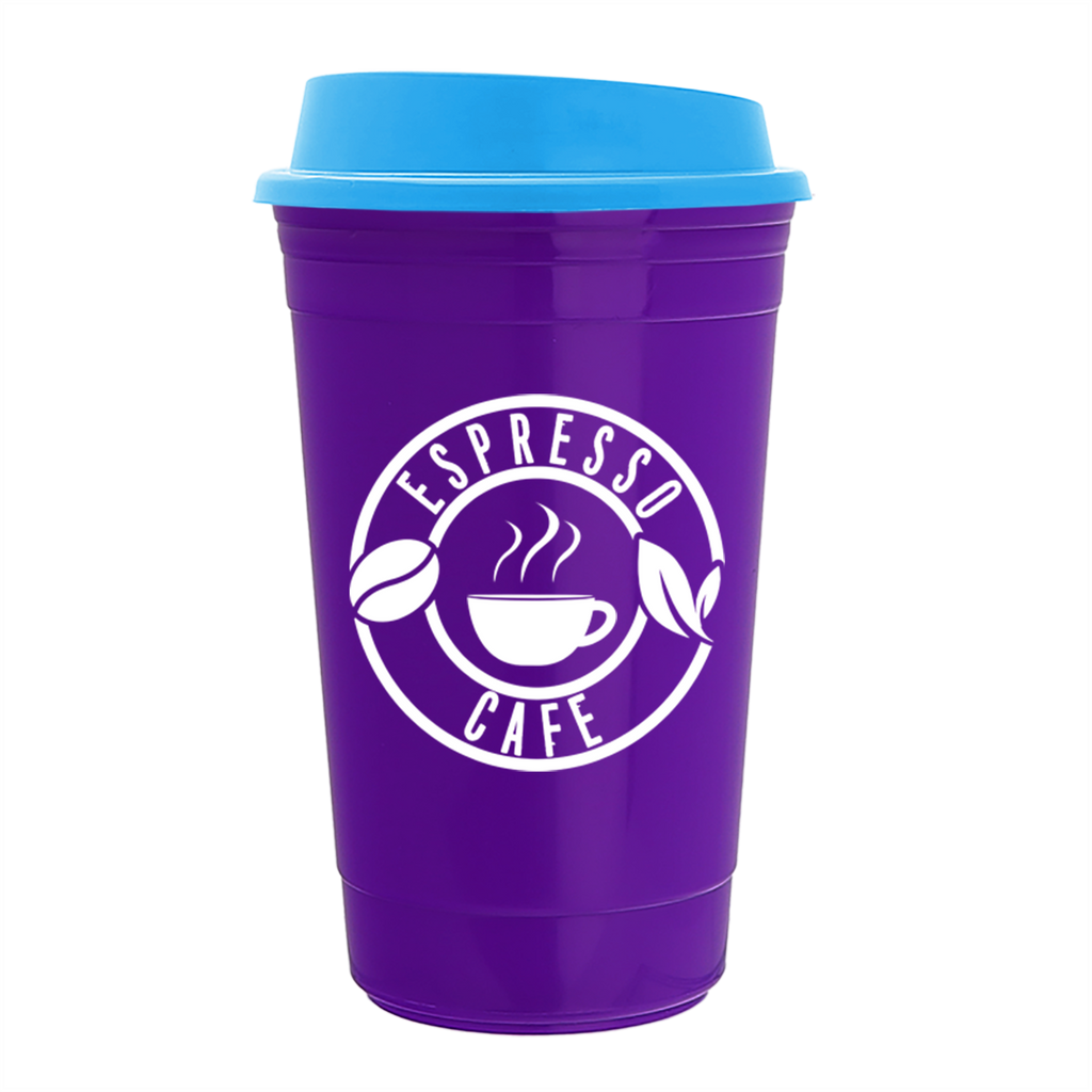 Garyline Violet Traveler Insulated Cup - 16 oz.
