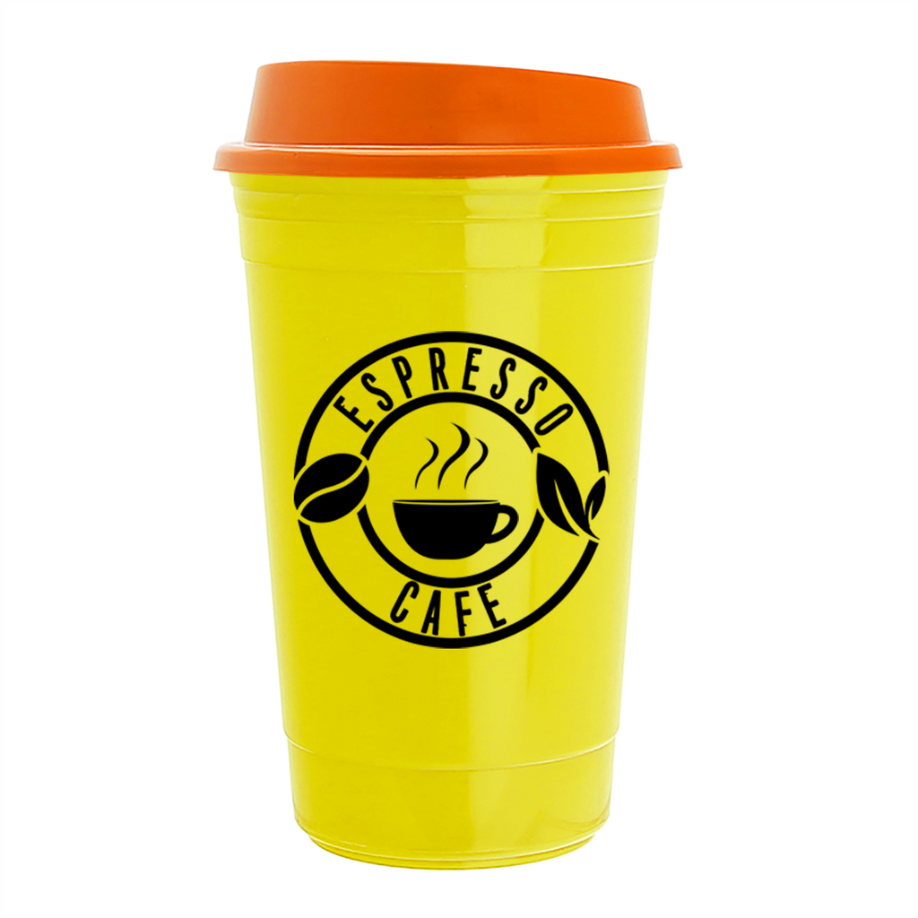 Garyline Yellow Traveler Insulated Cup - 16 oz.