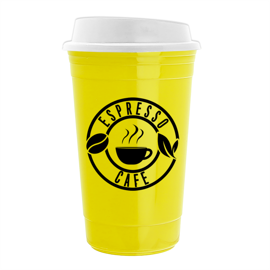 Garyline Yellow Traveler Insulated Cup - 16 oz.