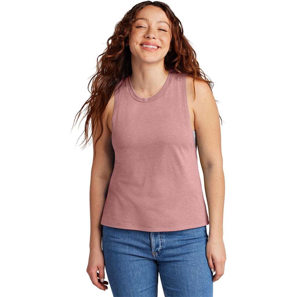 Allmade Women's Vintage Rose Tri-Blend Muscle Tank