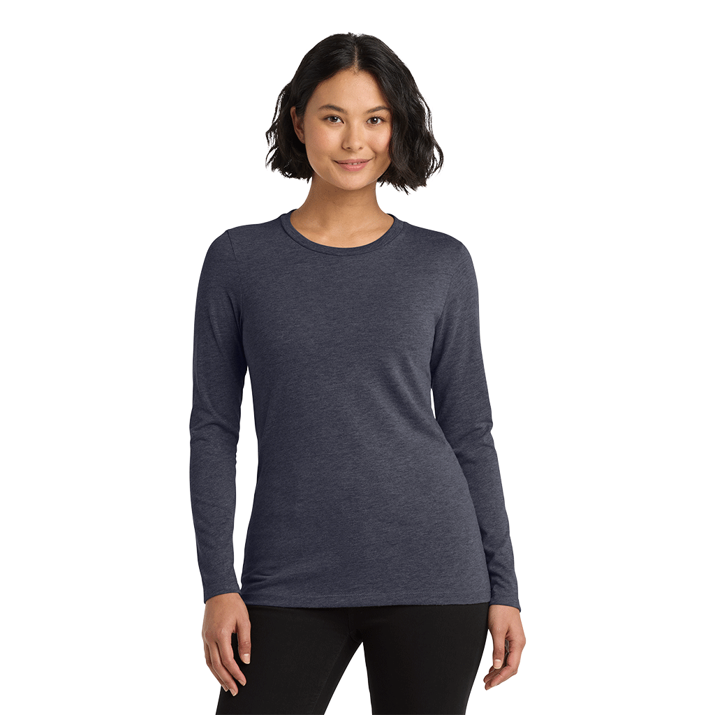 Allmade Women's Rebel Blue Tri-Blend Long Sleeve Tee