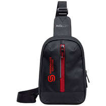 AeroLOFT Black/Red Shuttle Crossbody Bag