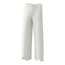 A. PUTNAM Women's Silver Birch Check Print Tulip Pants