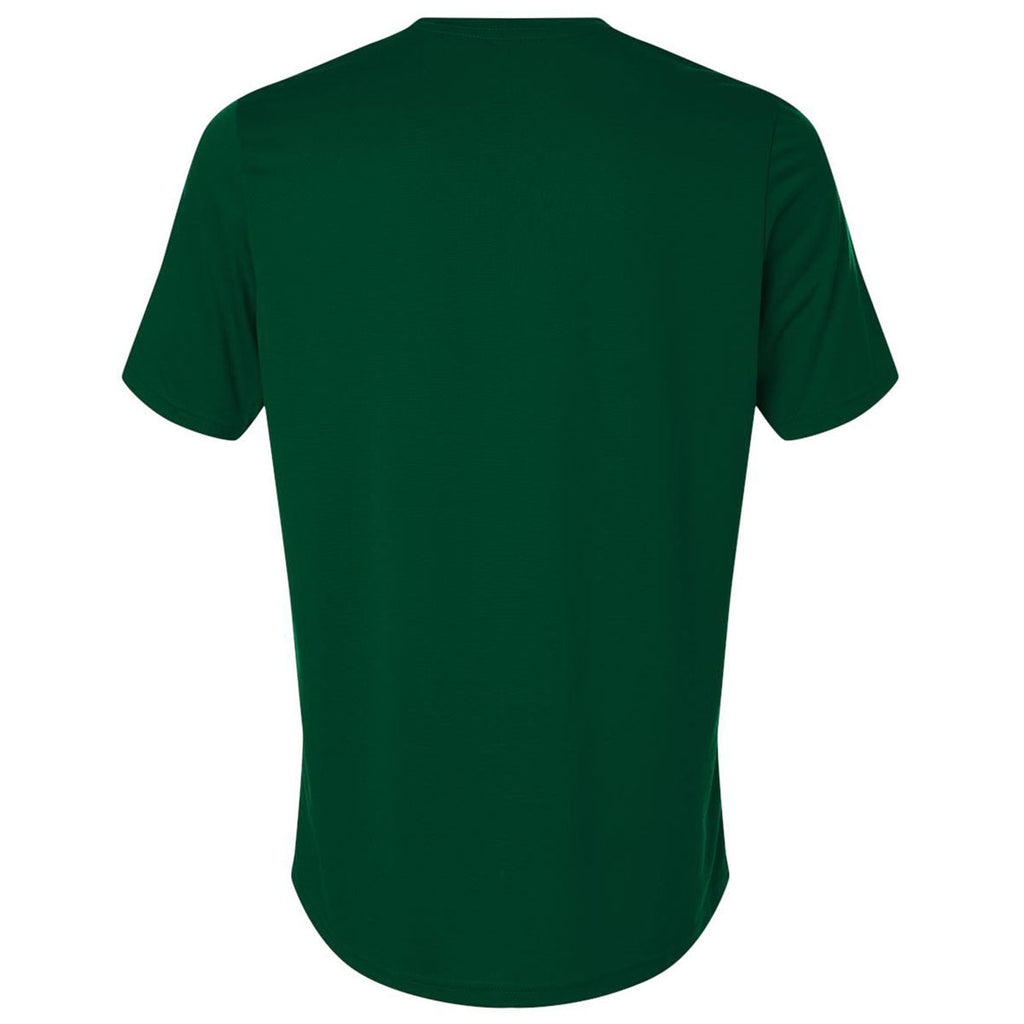 Adidas Men's Dark Green/White Pregame T-Shirt