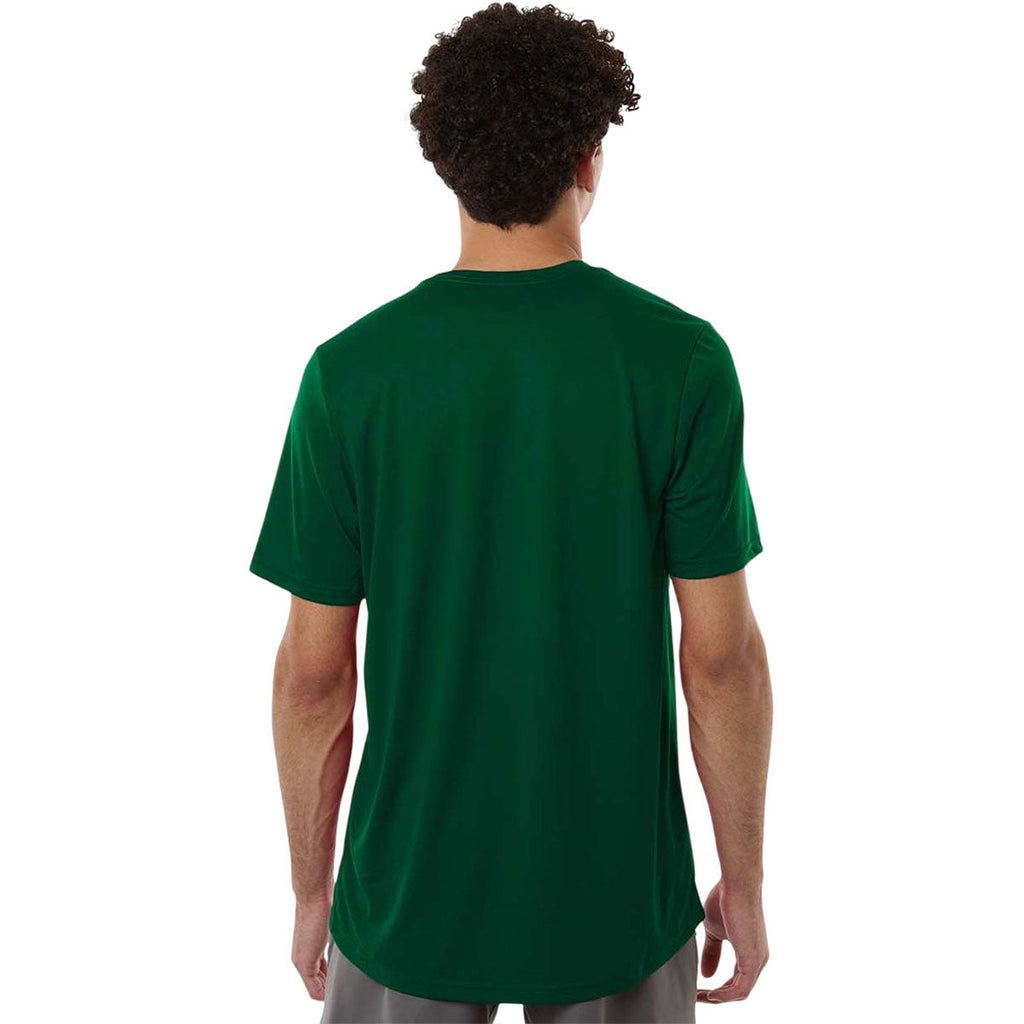 Adidas Men's Dark Green/White Pregame T-Shirt