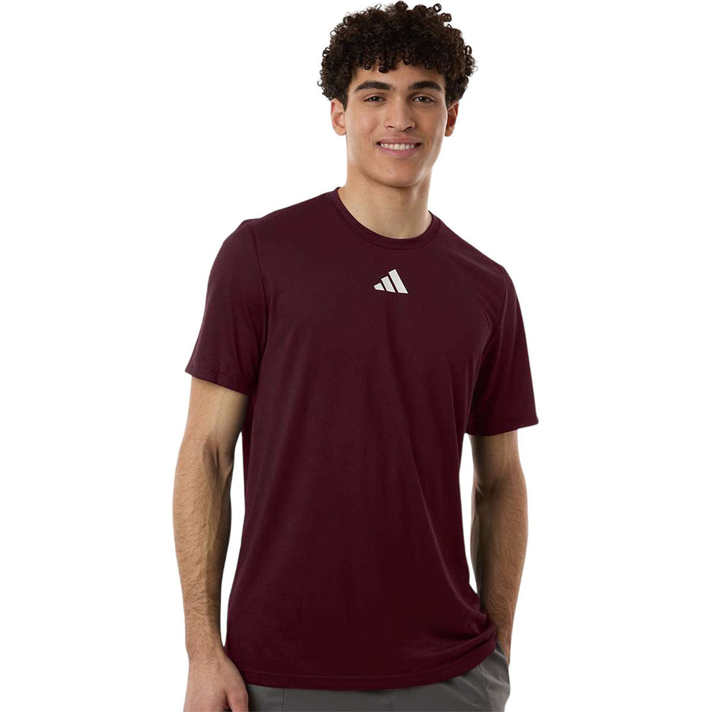 Adidas Men's Team Maroon/White Pregame T-Shirt