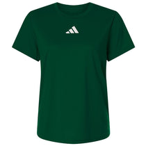 Adidas Women's Dark Green/White Pregame T-Shirt