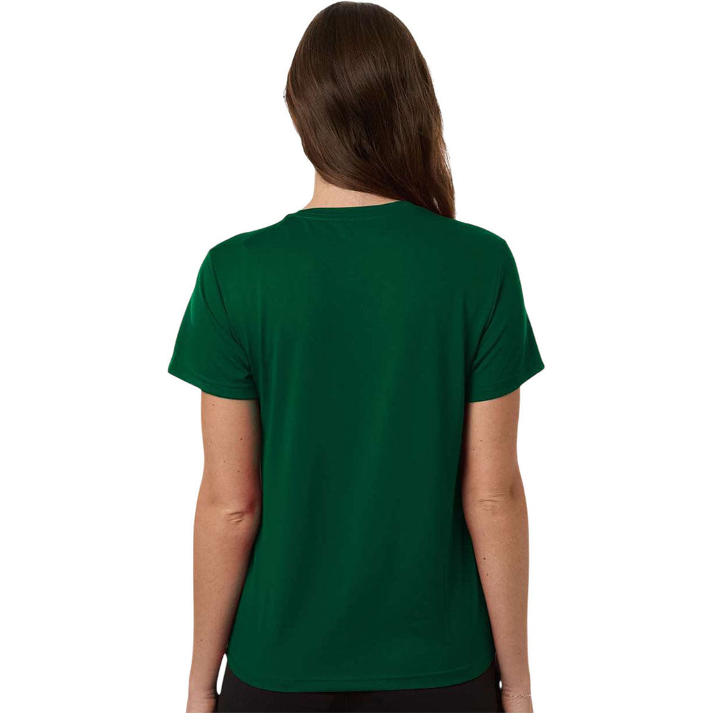 Adidas Women's Dark Green/White Pregame T-Shirt
