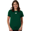 Adidas Women's Dark Green/White Pregame T-Shirt