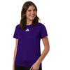 Adidas Women's Team Collegiate Purple/White Pregame T-Shirt