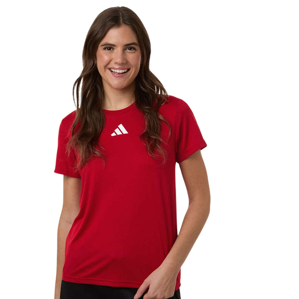 Adidas Women's Team Power Red/White Pregame T-Shirt
