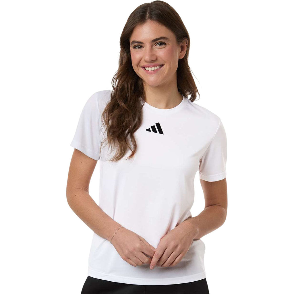 Adidas Women's White/Black Pregame T-Shirt