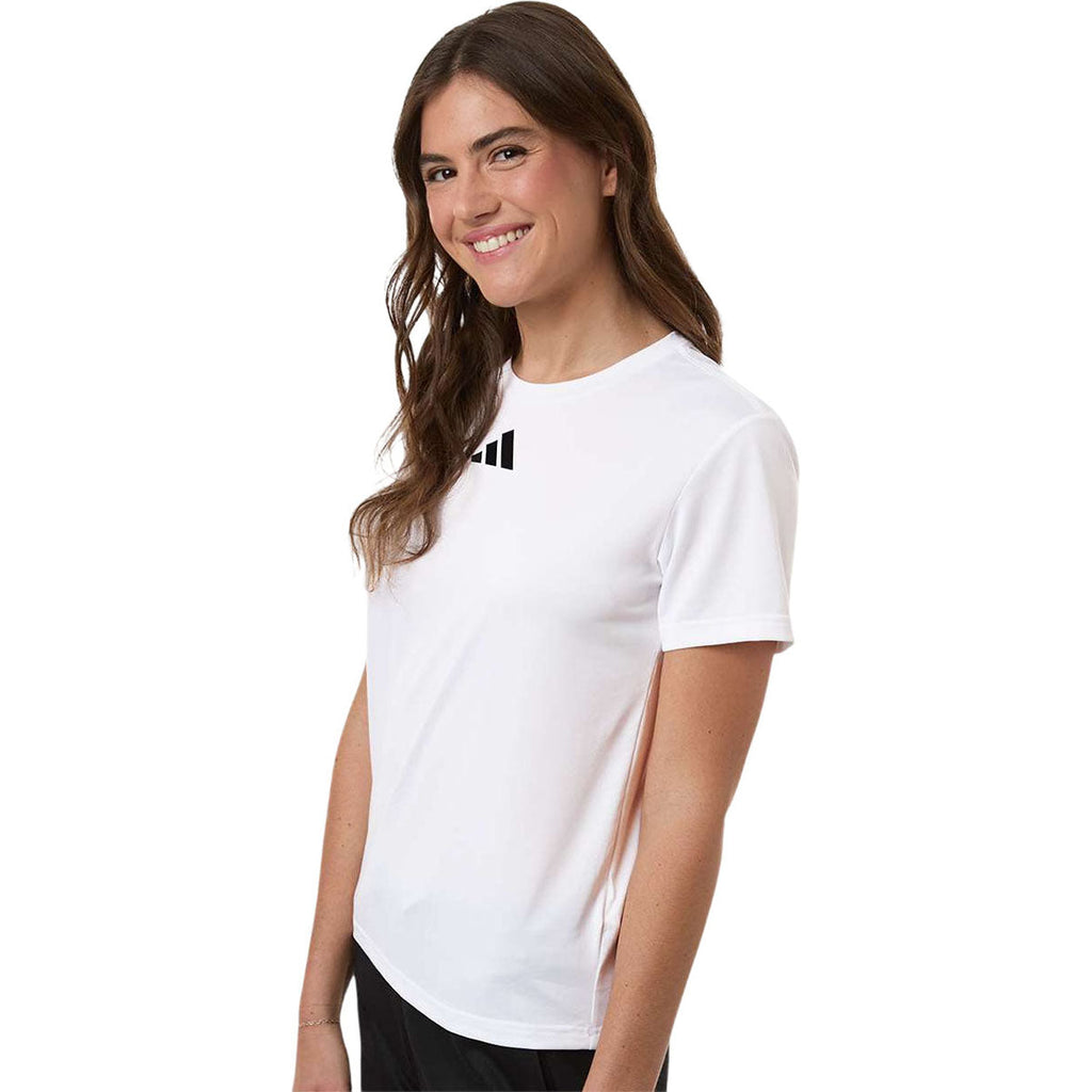 Adidas Women's White/Black Pregame T-Shirt