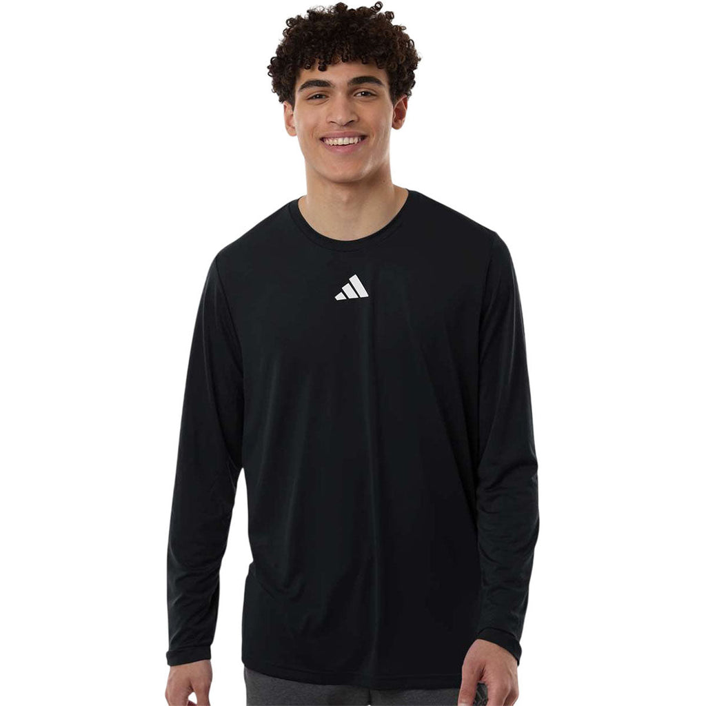 Adidas Men's Black/White Pregame Long Sleeve T-Shirt
