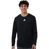 Adidas Men's Black/White Pregame Long Sleeve T-Shirt