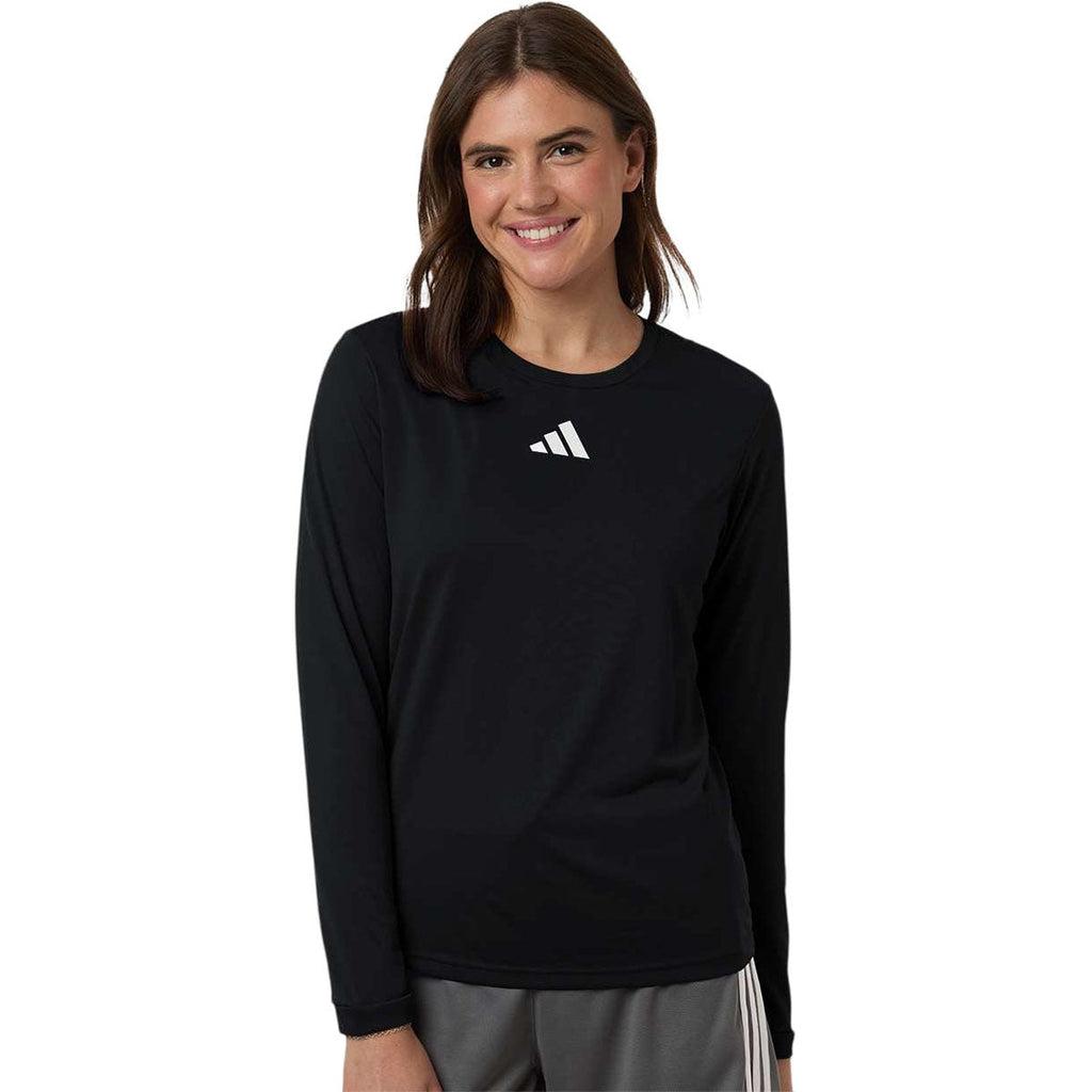 Adidas Women's Black/White Pregame Long Sleeve T-Shirt