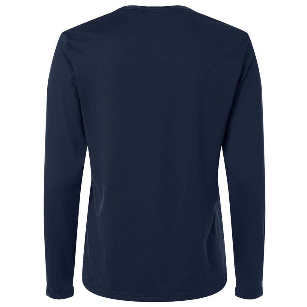 Adidas Women's Team Navy Blue/White Pregame Long Sleeve T-Shirt