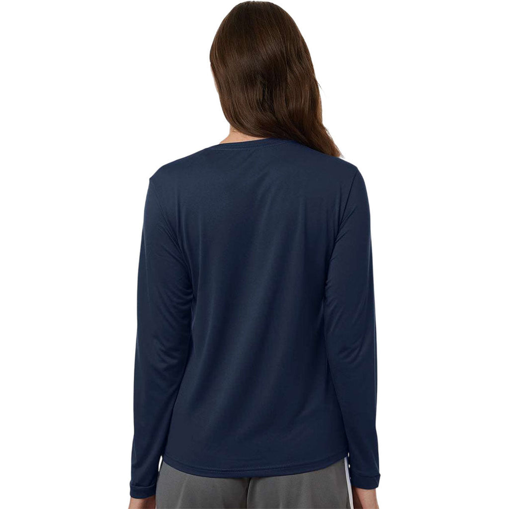 Adidas Women's Team Navy Blue/White Pregame Long Sleeve T-Shirt