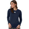 Adidas Women's Team Navy Blue/White Pregame Long Sleeve T-Shirt