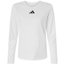 Adidas Women's White/Black Pregame Long Sleeve T-Shirt
