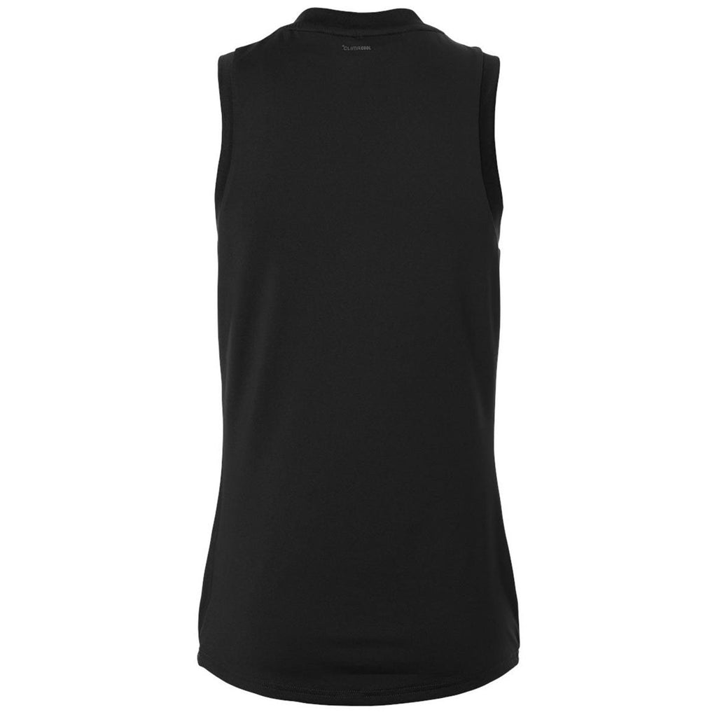Adidas Women's Black/White Quickset V-Neck Sleeveless Jersey