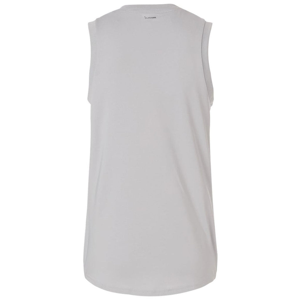 Adidas Women's Team Light Grey/White Quickset V-Neck Sleeveless Jersey