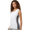 Adidas Women's White Quickset V-Neck Sleeveless Jersey
