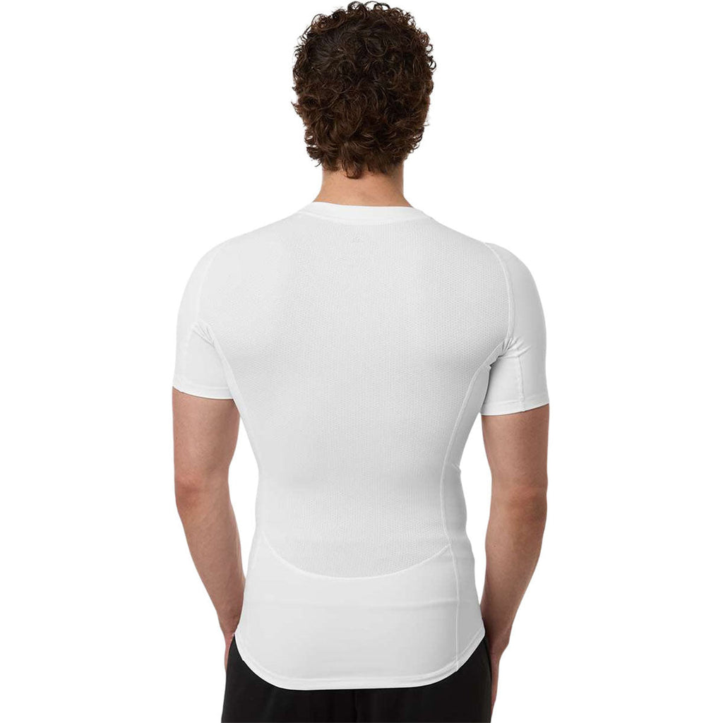 Adidas Men's White Techfit Compression T-Shirt