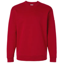 Adidas Men's Team Power Red/White Fleece Crewneck Sweatshirt