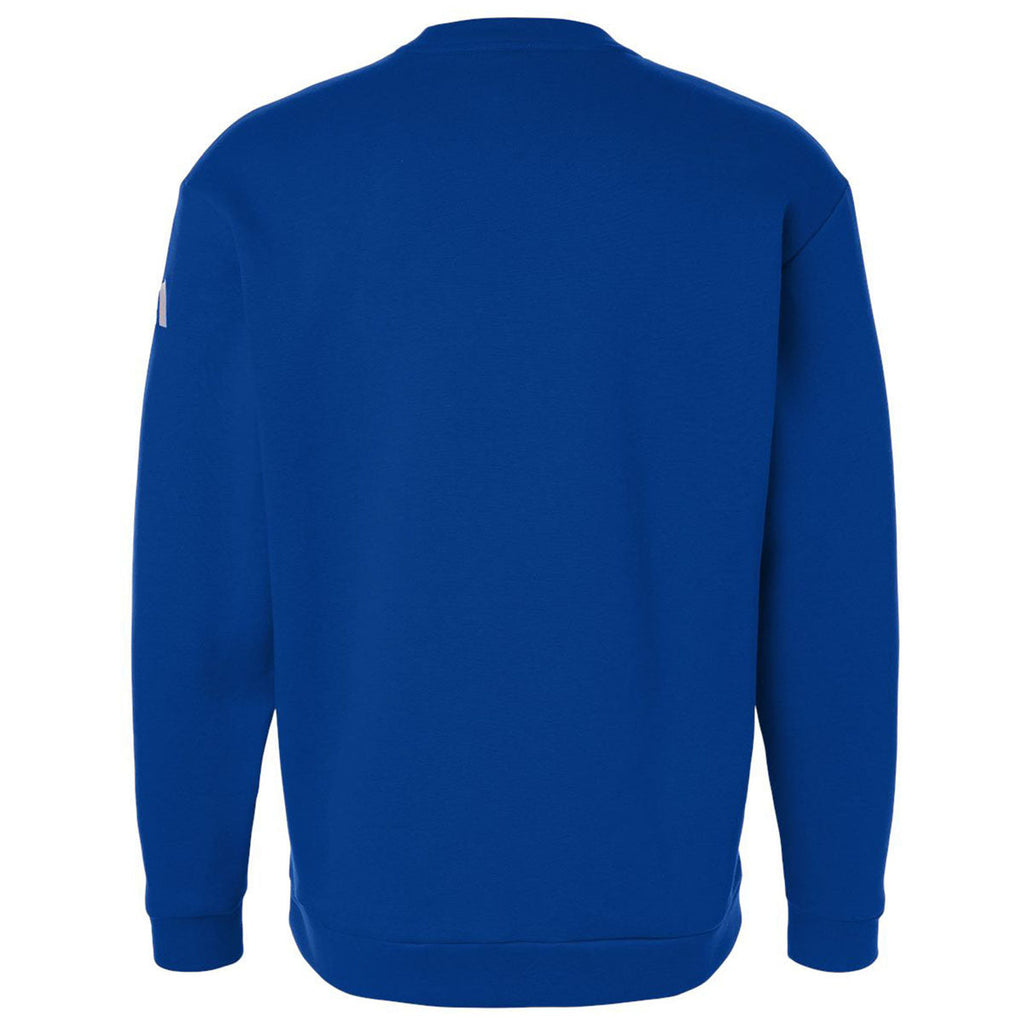 Adidas Men's Team Royal Blue/White Fleece Crewneck Sweatshirt
