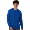 Adidas Men's Team Royal Blue/White Fleece Crewneck Sweatshirt