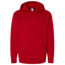 Adidas Men's Team Power Red/White Fleece Hooded Sweatshirt