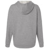 Adidas Women's Medium Grey Heather/White Fleece Hooded Sweatshirt