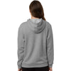 Adidas Women's Medium Grey Heather/White Fleece Hooded Sweatshirt