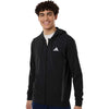 Adidas Men's Black Game & Go Fleece Full-Zip Hooded Sweatshirt