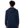 Adidas Men's Team Navy Blue Game & Go Fleece Full-Zip Hooded Sweatshirt