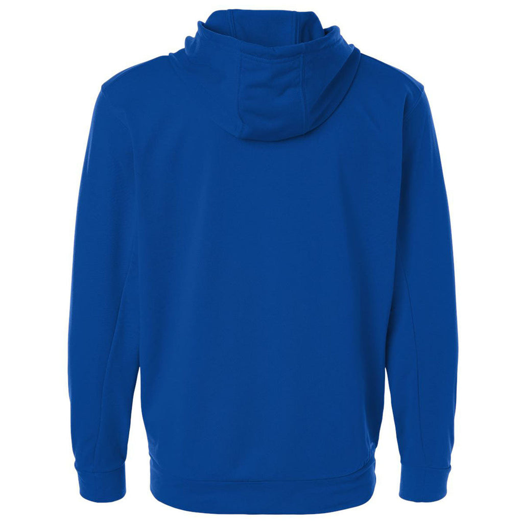 Adidas Men's Team Royal Blue Game & Go Fleece Full-Zip Hooded Sweatshirt