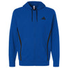 Adidas Men's Team Royal Blue Game & Go Fleece Full-Zip Hooded Sweatshirt