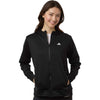 Adidas Women's Black/White Game & Go Fleece Full-Zip Hooded Sweatshirt