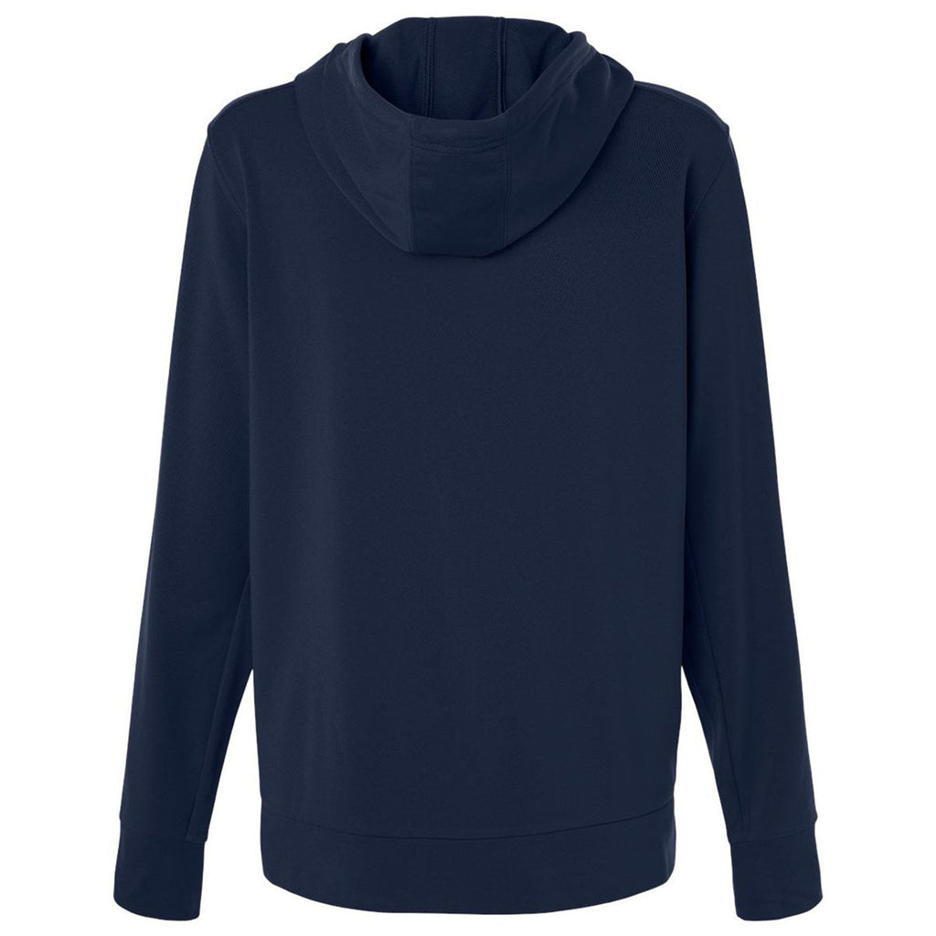 Adidas Women's Team Navy Blue/Black Game & Go Fleece Full-Zip Hooded Sweatshirt