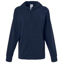Adidas Women's Team Navy Blue/Black Game & Go Fleece Full-Zip Hooded Sweatshirt