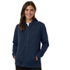Adidas Women's Team Navy Blue/Black Game & Go Fleece Full-Zip Hooded Sweatshirt
