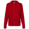 Adidas Women's Team Power Red/Black Game & Go Fleece Full-Zip Hooded Sweatshirt