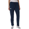 Adidas Women's Team Navy Blue/White Fleece Sweatpants