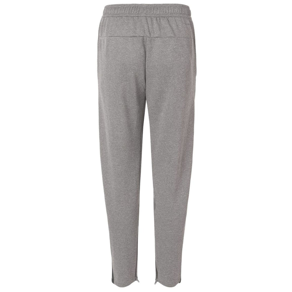 Adidas Men's Medium Grey Heather Game & Go Fleece 3-Bar Sweatpants